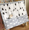 Muslin Tree Bed Hanging Storage Bag Baby Cot Bed Brand Baby Cotton Crib Organizer 60*50cm Toy Diaper Pocket for Crib Bedding Set-Baby-to-Bump-Life-crown-Baby-to-Bump-Life